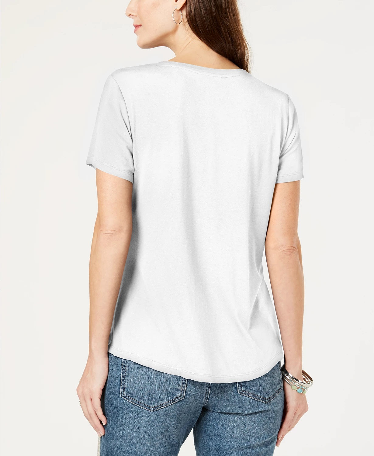 Style & Co Women's Twist-Front Top White Size XX Large