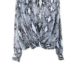 Alfani Women's Dot Lace-Trim Dolman Blouse Black Size Large