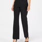 Charter Club Women's Belted Tummy-Control Trousers Black Size 16