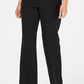 Charter Club Women's Belted Tummy-Control Trousers Black Size 16