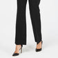 Charter Club Women's Belted Tummy-Control Trousers Black Size 6