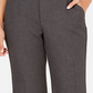 Charter Club women's Belted Tummy-Control Trousers Dark Gray Size 16