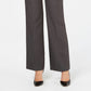 Charter Club women's Belted Tummy-Control Trousers Dark Gray Size 16
