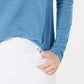 Style & Co Women's Long-Sleeve Crewneck Top Blue Size Medium