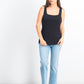 Karen Scott Women's Square Neck Tank Top Black Size Small