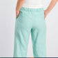 Charter Club Women's Linen Drawstring Waist Pants Green Size XX-Large