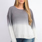 Bar III Women's Dip-Dyed Sweater Gray Size Medium