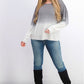 Bar III Women's Dip-Dyed Sweater Gray Size Medium