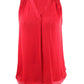 Alfani Women's Satin V Neck Tank Top Wine Size X-Large