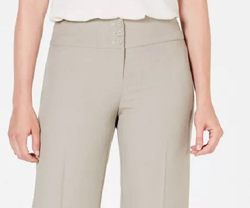 Style & Co Women's Stretch Wide-Leg Pants Brown Size 8