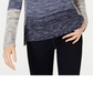INC International Concepts Women's Open Knit Hooded Sweater Navy Size Large