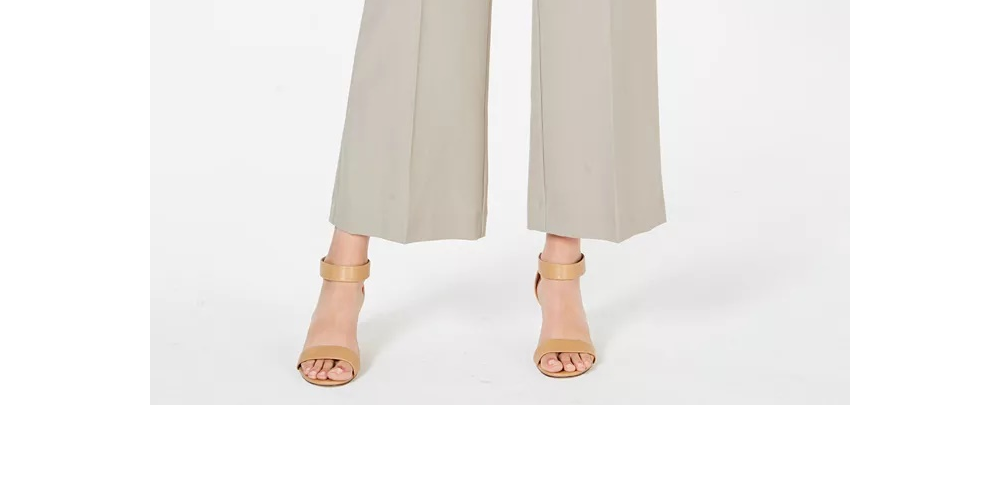 Style & Co Women's Stretch Wide-Leg Pants Brown Size 6