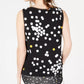 Alfani Women's Layered-Look Printed Top Black Size Extra Small