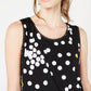 Alfani Women's Layered-Look Printed Top Black Size Extra Small