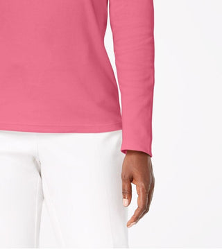 Karen Scott Women's Cotton Scoop-Neck Top Dark Pink Size Small