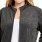 Karen Scott Women's Plus Size Zip-Front Jacket Black Size 2X