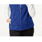 Karen Scott Women's Sport Zip Up Zeroproof Fleece Vest Blue Size X-Large