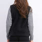 Karen Scott Women's Fleece Zip Front Vest Black Size Petite Small