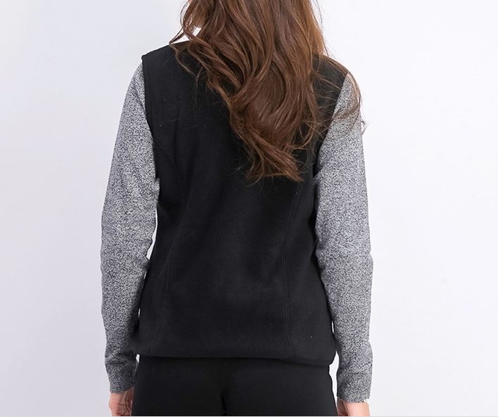 Karen Scott Women's Fleece Zip Front Vest Black Size Petite Small