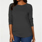 Karen Scott Women's Ribbed Cotton Pullover Sweater Black Size XX-Large