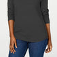 Karen Scott Women's Ribbed Cotton Pullover Sweater Black Size XX-Large