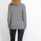 Karen Scott Women's Curved-Hem Sweater Med Gray Size XX Large
