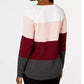 Karen Scott Women's Colorblocked Pullover Sweater Red Size Small