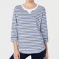 Karen Scott Women's Sport Zoe Sweatshirt Blue Size Large