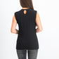 INC International Concepts Women's Crisscross Cutout Top Black Size X-Large