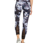 Ideology Women's Botanic Printed Leggings Navy Size Extra Small