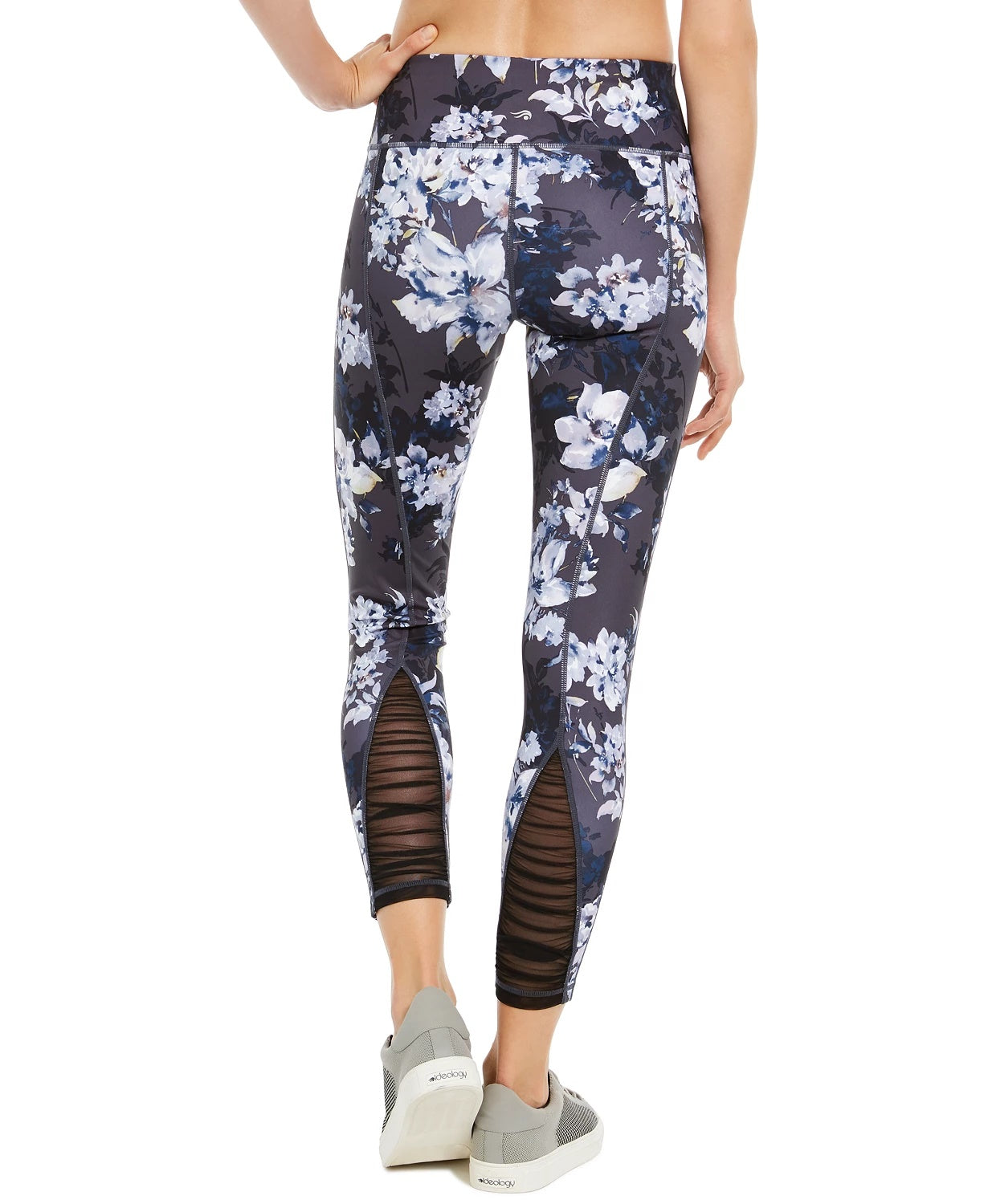 Ideology Women's Botanic Printed Leggings Navy Size Extra Small