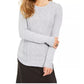 Charter Club Women's Metallic Crewneck Cable Knit Sweater White Size X-Large