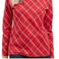 Karen Scott Women's Holly Plaid Embellished Top Red Size Large
