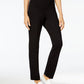 Karen Scott Women's Petite Velour Pull-On Pants Black Size Petite