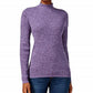 Karen Scott Women's Cotton Mock-Neck Sweater Purple Size X-Large