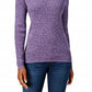 Karen Scott Women's Cotton Mock-Neck Sweater Purple Size X-Large