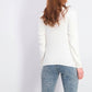 Karen Scott Women's Cotton Ribbed Turtleneck Top White Size Extra Large