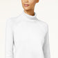 Karen Scott Women's Cotton Turtleneck Sweater White Size X-Large