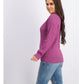 Karen Scott Women's Cotton V Neck Sweater Pink Size Medium