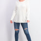 Karen Scott Women's Patchwork-Stitch Pullover Sweater White Size Small