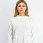Karen Scott Women's Mock-Neck Shimmer Sweater White Size XX Large
