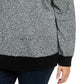 Karen Scott Women's Plus Size Mock Neck Cotton Sweater Charcoal Size 3X