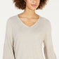Style & Co Women's Bishop-Sleeve Tunic Sweater Beige Size Large