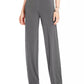 Alfani Women's Petite Knit Wide-Leg Pant Dark Gray Size Petite