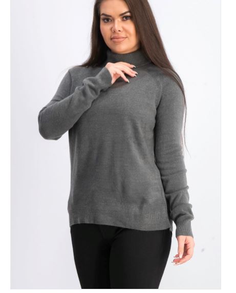 Karen Scott Women's Turtleneck Sweater Charcoal Size Medium