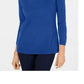 Karen Scott Women's V Neck Sweater Navy Size Petite Small