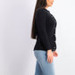 Karen Scott Women's Bead-Button Cardigan Black Size X-Large