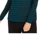 Charter Club Women's Striped Turtleneck Top Dark Green Size Small