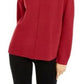 Alfani Women's Dropped-Shoulder Turtleneck Medium Red Size Medium