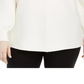Alfani Women's Plus Size Ottoman-Stitch Sweater White Size 1X